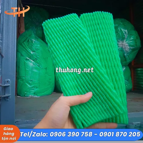 LƯỚI XỐP BỌC TRÁI CÂY 15CM MÀU XANH
