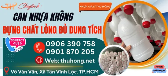 Bán can nhựa không đủ dung tích giá tốt, giao nhanh ở HCM