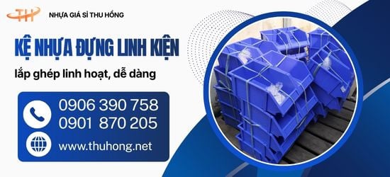 Kệ nhựa đựng linh kiện lắp ghép giá sỉ – Giải pháp sắp xếp kho xưởng gọn gàng