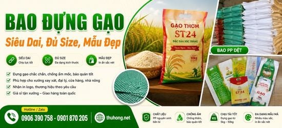 Bao Đựng Gạo Cho Đại Lý - Vựa Gạo Giá Sỉ Rẻ, Đủ Kích Thước