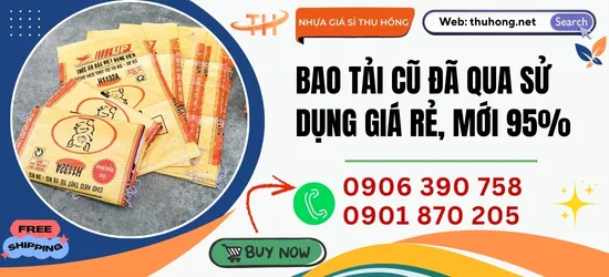 Nguồn cung giá sỉ bao tải cũ tái sử dụng rẻ nhất khu vực HCM