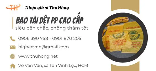 Bao tải PP dệt đựng lúa gạo loại xịn, chống thấm cực tốt giá rẻ
