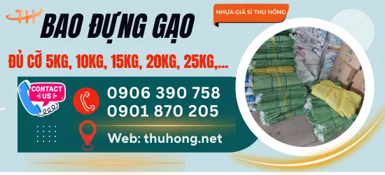 Nơi lấy sỉ bao tải đựng gạo 5kg 10kg 15kg 20kg 25kg đủ mẫu giá tốt nhất