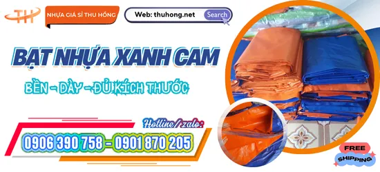 Bạt nhựa xanh cam bền dày chất lượng giá sỉ cạnh tranh