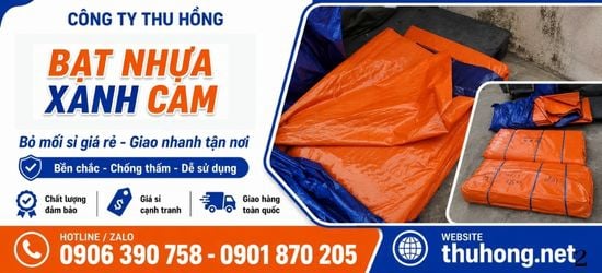 Bạt Nhựa Xanh Cam Bỏ Mối Sỉ Giá Ưu Đãi Tốt Nhất Tại TPHCM