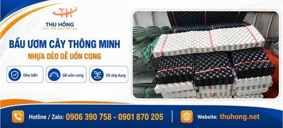 Bầu ươm cây thông minh bằng nhựa dẻo, dễ lắp ghép theo kích thước