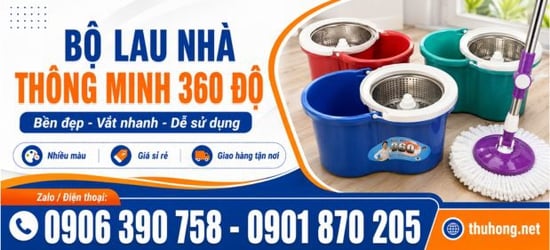 Cung Cấp Thùng Nhựa Lau Nhà 360 Độ Đủ Màu Giá Sỉ Cho Đại Lý