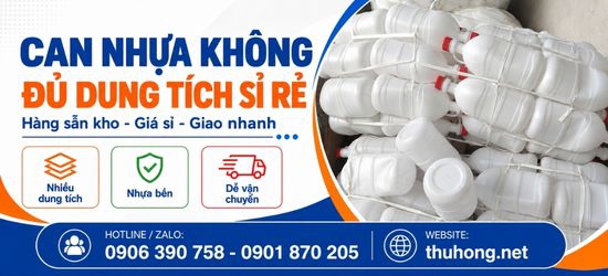 Can nhựa không nhiều dung tích giá sỉ