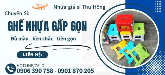 Ghế nhựa gấp gọn đủ màu giá tốt cho đơn hàng sỉ khu vực Tân Vĩnh Lộc