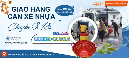 Xuất kho số lượng sỉ cần xé nhựa giao khách miền Tây tại công ty Thu Hồng