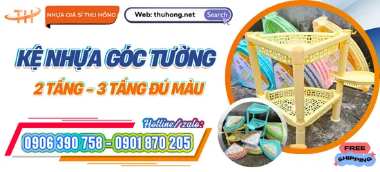 KỆ NHỰA GÓC TƯỜNG ĐA NĂNG GIÁ RẺ – GIẢI PHÁP TIỆN LỢI CHO MỌI KHÔNG GIAN