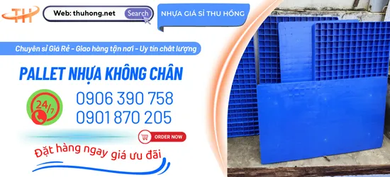 Lợi thế của pallet nhựa không chân trong kho diện tích nhỏ