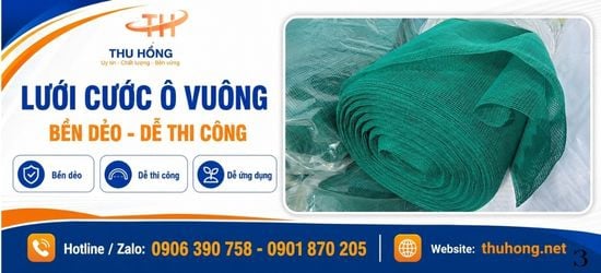 Lưới cước ô vuông màu xanh giá sỉ giao nhanh tại HCM