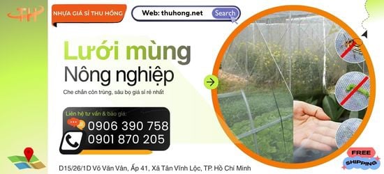 Sỉ Lưới Mùng Nông Nghiệp Đủ Màu Chắn Côn Trùng Bảo Vệ Rau Màu Sạch