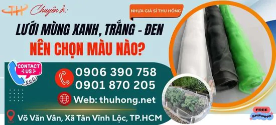 Lưới mùng chắn côn trùng màu trắng, đen, xanh – nên chọn gì