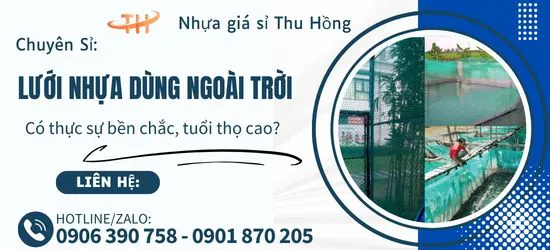 Lưới nhựa dùng ngoài trời có thực sự bền không