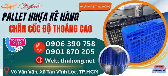 Pallet có chân kê hàng giúp thoáng đáy- lợi ích lớn ít ai biết
