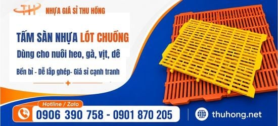 Tấm nhựa lót sàn giúp chuồng trại nuôi gà vịt sạch sẽ tiết kiệm chi phí