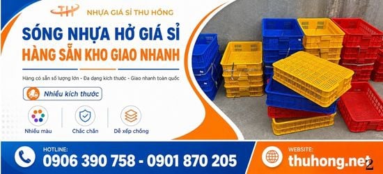 Sóng nhựa hở giá sỉ - hàng sẵn kho giao nhanh tại TPHCM