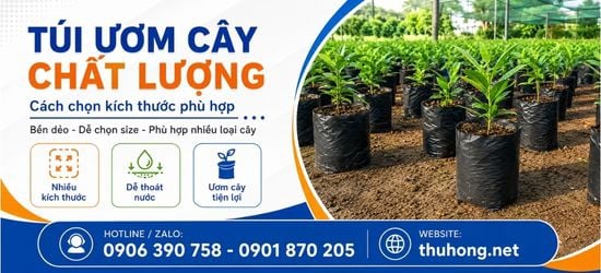 Kích thước túi ươm cây phổ biến và cách chọn đúng loại