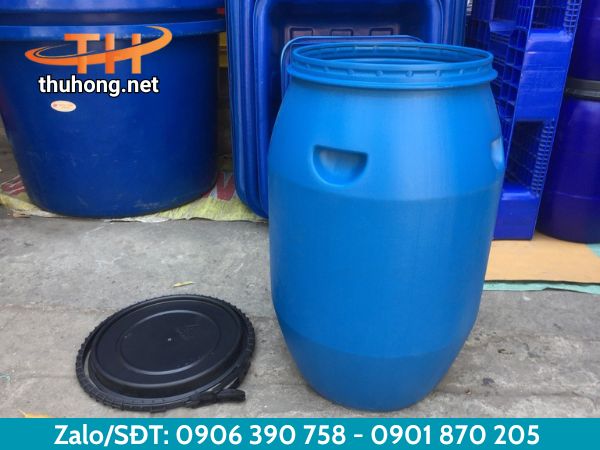 Thùng phuy 120l có nắp giá rẻ Thùng phuy 120l có nắp giá rẻ