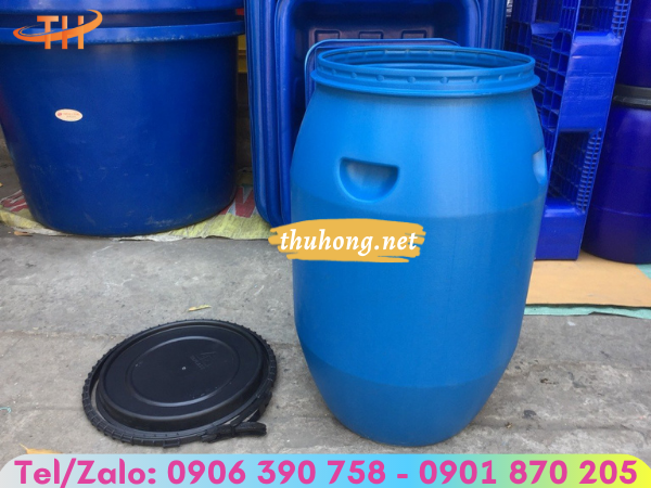 thùng phuy nhựa có nắp đậy