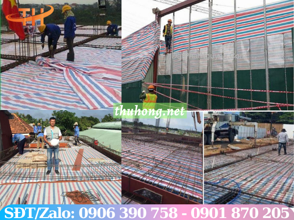 ứng dụng bạt sọc che công trình