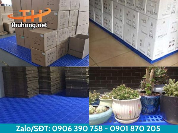 Ứng dụng của pallet nhựa không chân mặt bít Ứng dụng của pallet nhựa không chân mặt bít