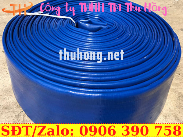 Ống bơm nước vải bạt cốt dù xanh đậm