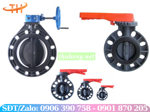 Van bướm nhựa tay gạt, tay quay