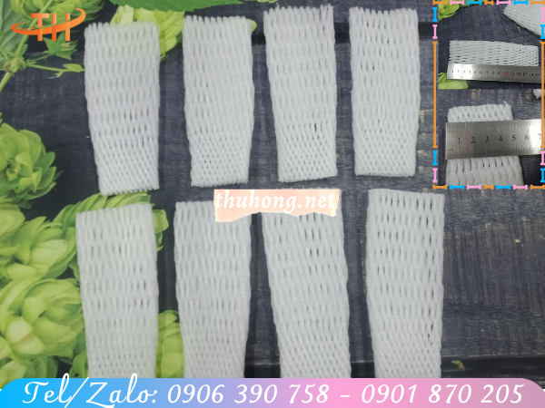 túi xốp màu trắng 15cm