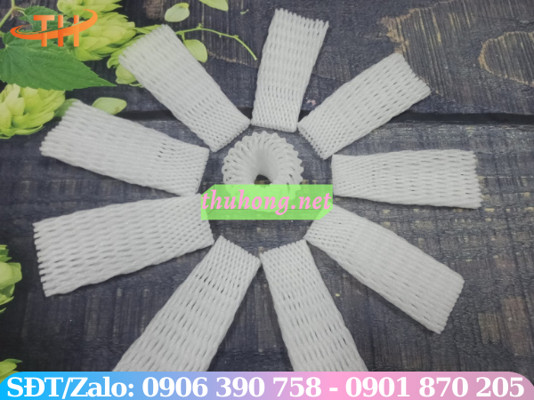 Lưới xốp bọc ổi màu trắng 15cm