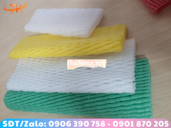 xốp bọc trái cây nhiều màu