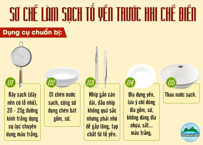 Cách làm tổ yến tinh chế Cách làm tổ yến tinh chế