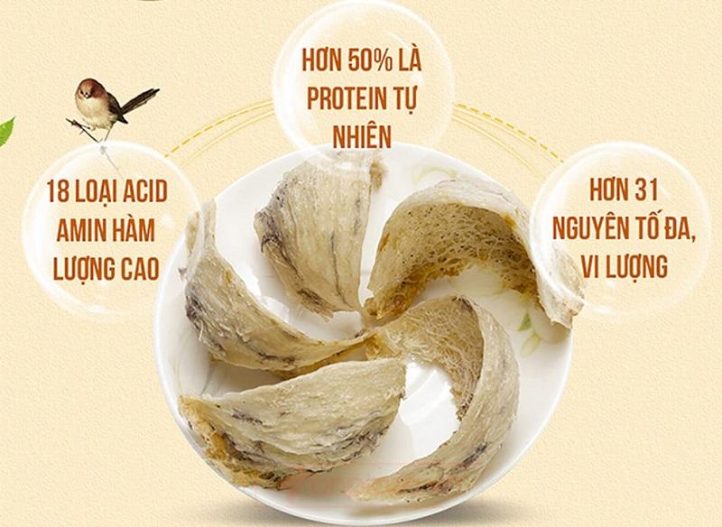 Chất dinh dưỡng trong yến sào Chất dinh dưỡng trong yến sào