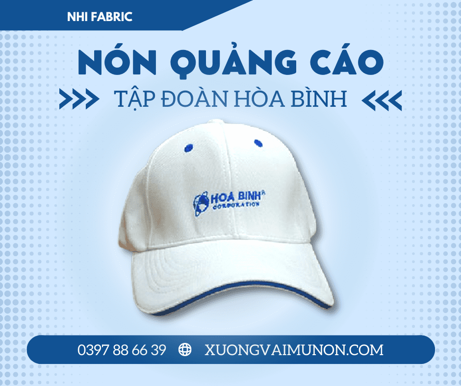 Nón quảng cáo Tập Đoàn Hòa Bình Nón quảng cáo Tập Đoàn Hòa Bình