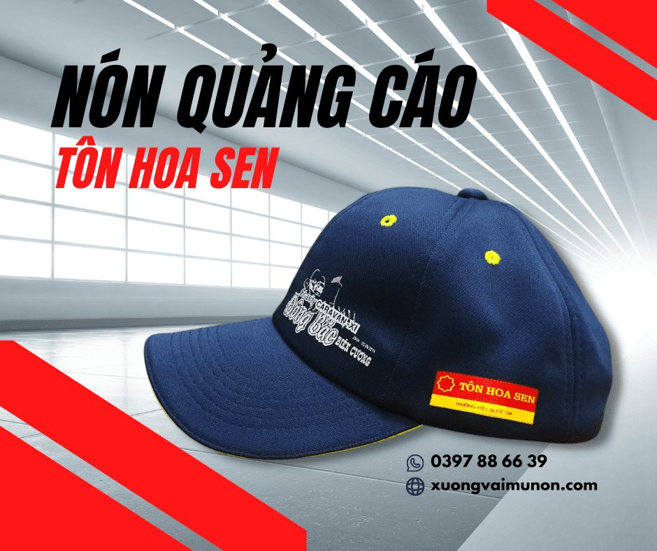 Nón quảng cáo Tôn Hoa Sen Nón quảng cáo Tôn Hoa Sen