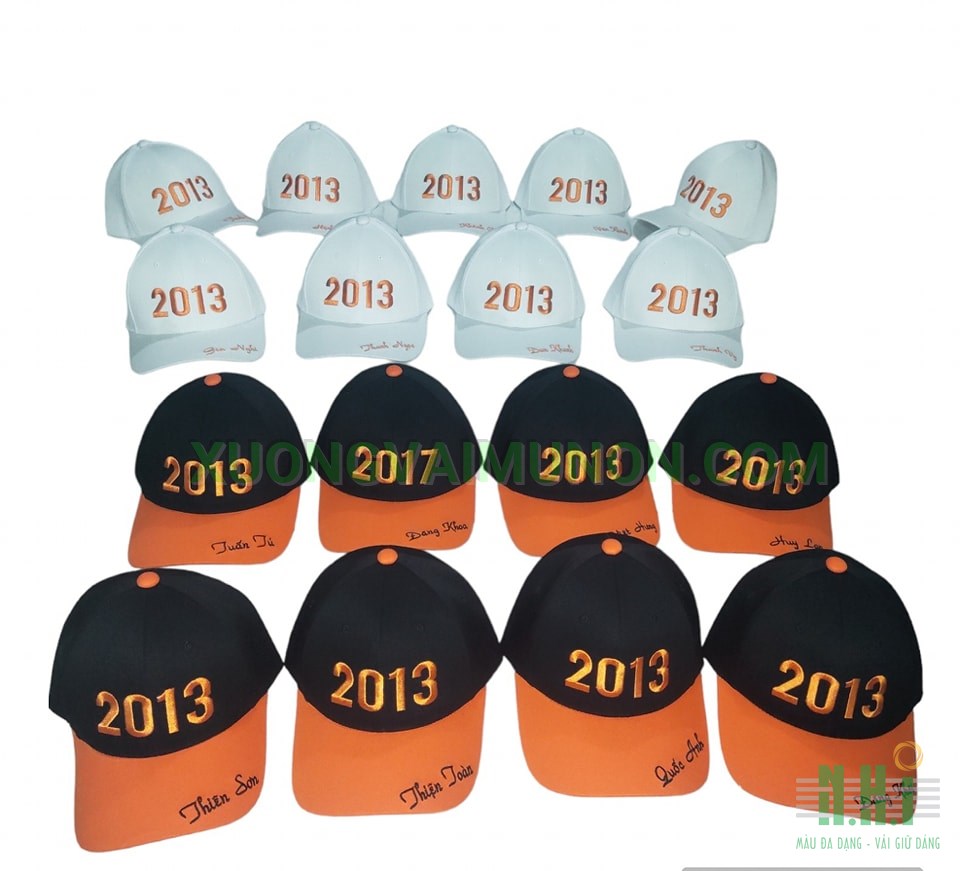 Thiết kế mũ nón kết in năm sinh theo phong cách riêng Thiết kế mũ nón kết in năm sinh theo phong cách riêng