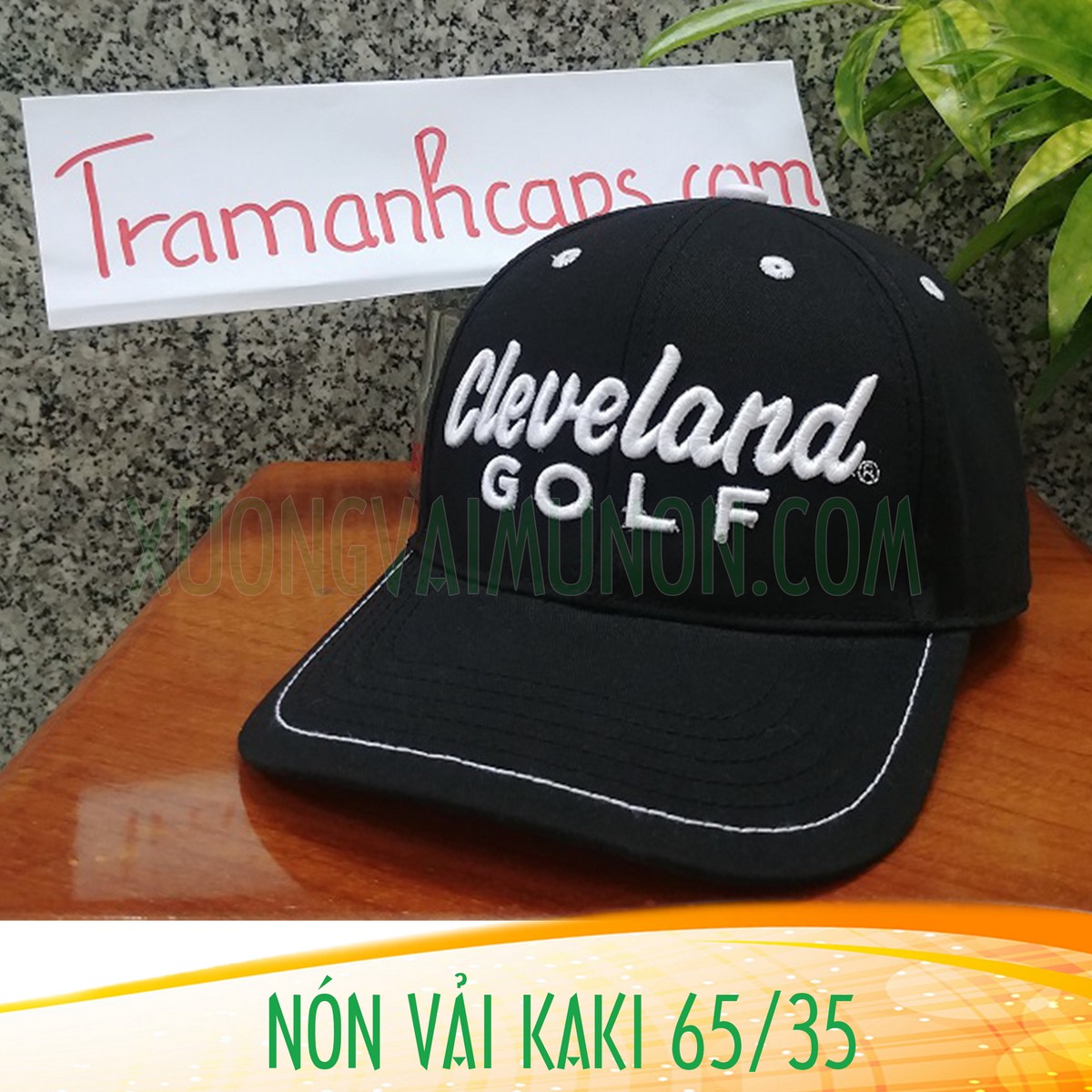 Nón vải kaki 65/35 Nón vải kaki 65/35