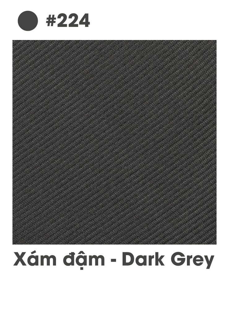 Vải Kaki Samsung #224 - Xám đậm (Dark Grey)