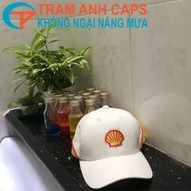 Nón quảng cáo dầu nhớt Shell