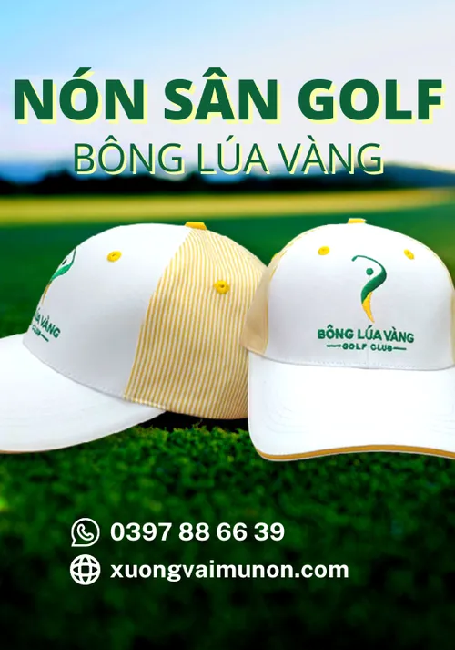 Nón thể thao - Bông Lúa Vàng Golf Club