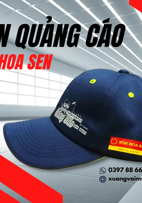 Nón quảng cáo Tôn Hoa Sen