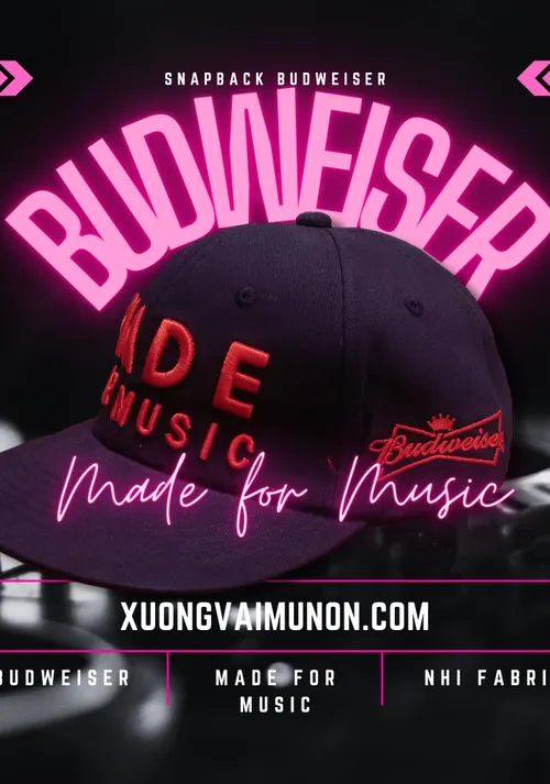Nón kết quảng cáo Bia Budweiser