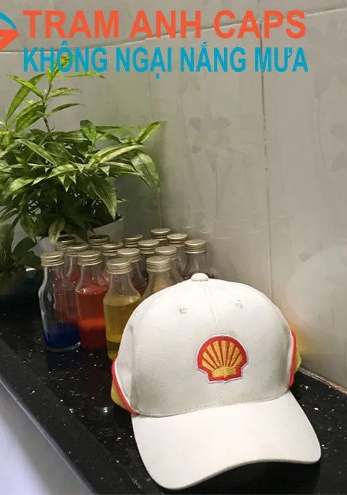 Nón quảng cáo dầu nhớt Shell