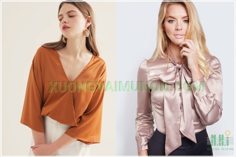 Vải cotton lụa Vải cotton lụa