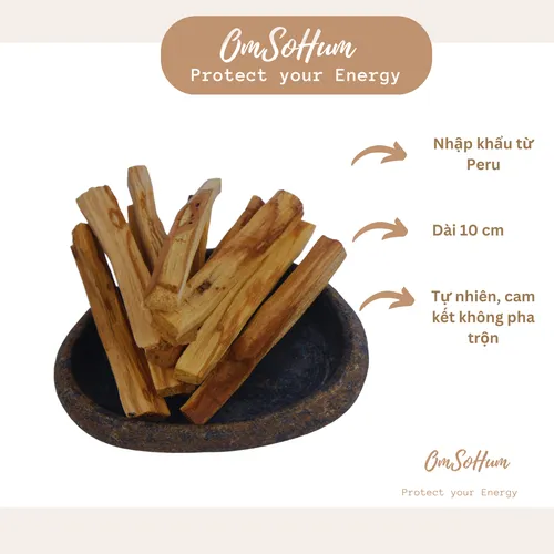 Gỗ Trắc Xanh Palo Santo Thanh Tẩy Năng Lượng (<15gram)