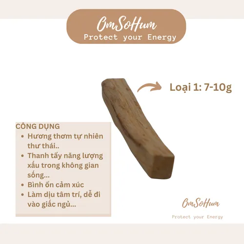Gỗ Trắc Xanh Palo Santo Thanh Tẩy Năng Lượng (<15gram)