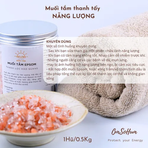 Muối Tắm Epsom Thanh Tẩy Năng Lượng