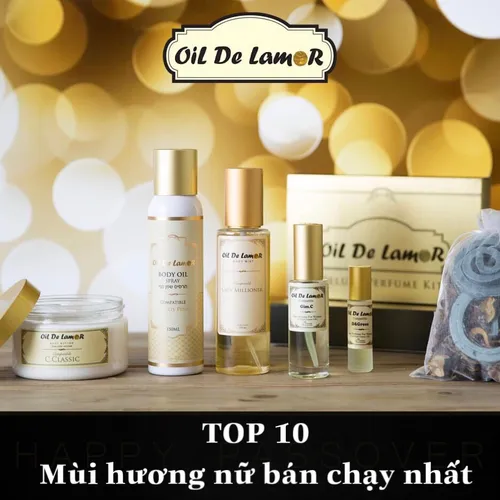 Top 10 loại nước hoa OilDeLamor được yêu thích nhất dành cho Nữ